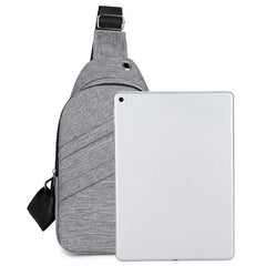 Men's Reflective Sports Waist Bag Messenger Pack Travel Shoulder Bag