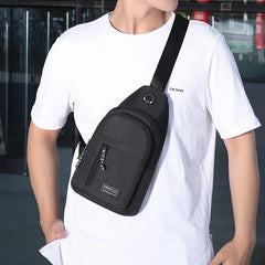Men Shoulder Bags Nylon Waist Packs Sling Bag Crossbody Outdoor Sport Chest