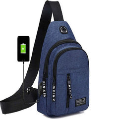 Men Shoulder Bags Nylon Waist Packs Sling Bag Crossbody Outdoor Sport Chest