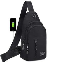 Men Shoulder Bags Nylon Waist Packs Sling Bag Crossbody Outdoor Sport Chest