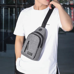 Men Shoulder Bags Nylon Waist Packs Sling Bag Crossbody Outdoor Sport Chest