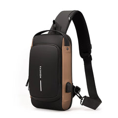 Men Sling Backpack Cross body Shoulder Chest Bag Anti-theft Travel
