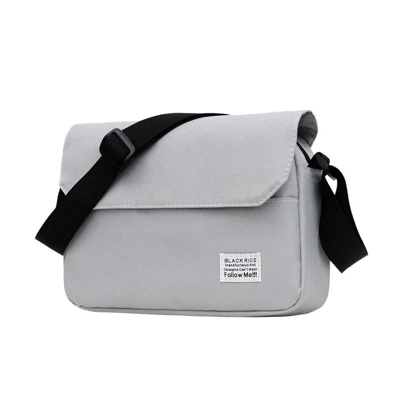 Men Small Oxford Shoulder Messenger Bags Solid Satchel Crossbody Street Bag