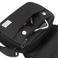 Men Small Oxford Shoulder Messenger Bags Solid Leisure Satchels Crossbody Street