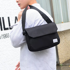Men Small Oxford Shoulder Messenger Bags Solid Leisure Satchels Crossbody Street