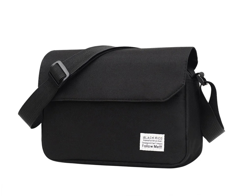 Men Small Oxford Shoulder Messenger Bags Solid Leisure Satchels Crossbody Street