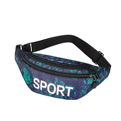 Sports Print Waist Pack Shoulder Bag Crossbody Bag Couple Mode