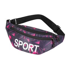 Sports Print Waist Pack Shoulder Bag Crossbody Bag Couple Mode