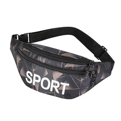 Sports Print Waist Pack Shoulder Bag Crossbody Bag Couple Mode