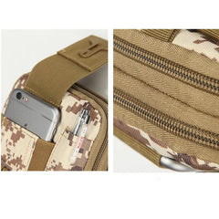 Men Tactical Molle Pouch Belt Waist Pack Bag Small Pocket Military Waist Pack