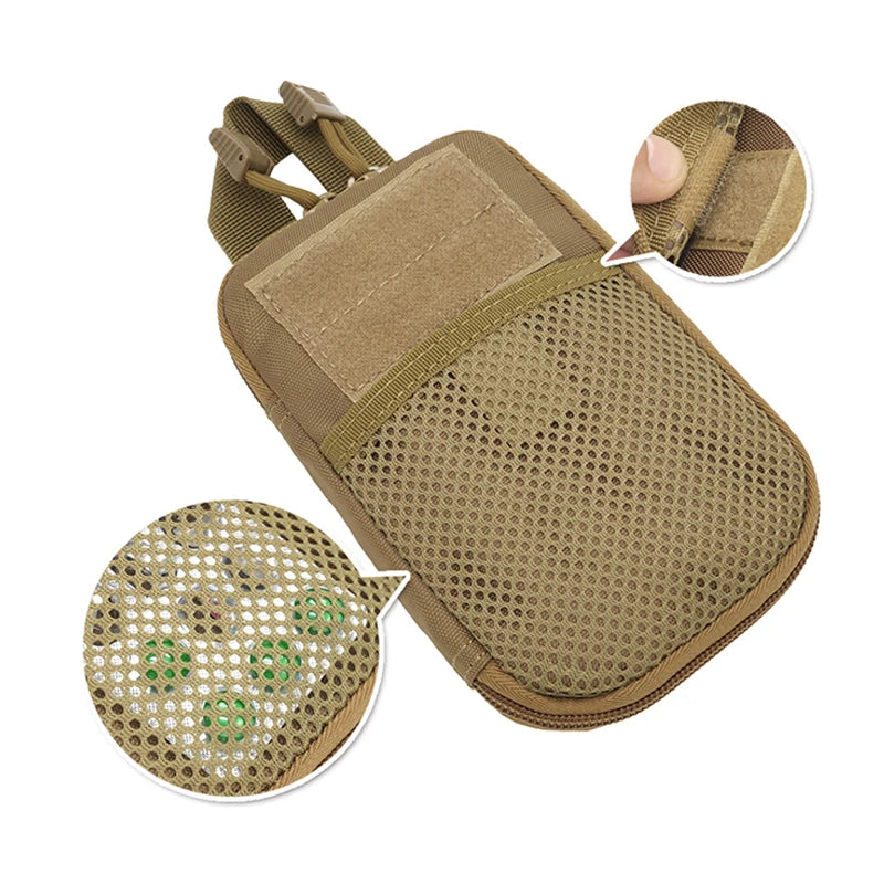 Tactical Molle Pouch Waist Pack Bag for Military Running Travel Camping