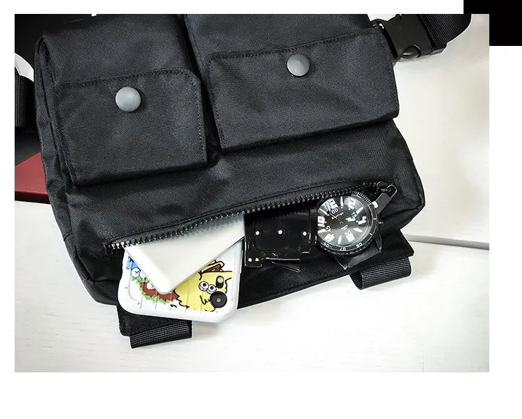 Men Tactical Vest Waist Bag Hip-hop Chest Rig Bag for Men