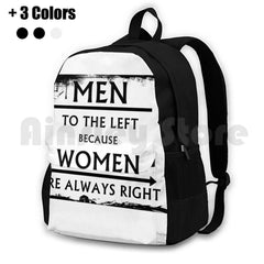 Outdoor Hiking Backpack Waterproof Camping Travel Funny Men Womens Right
