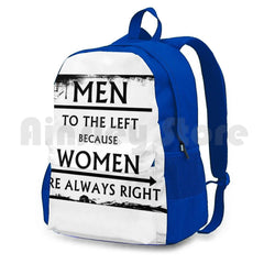Outdoor Hiking Backpack Waterproof Camping Travel Funny Men Womens Right