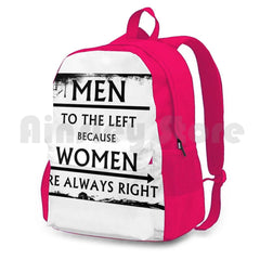 Outdoor Hiking Backpack Waterproof Camping Travel Funny Men Womens Right