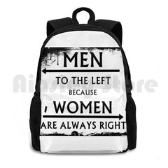 Outdoor Hiking Backpack Waterproof Camping Travel Funny Men Womens Right
