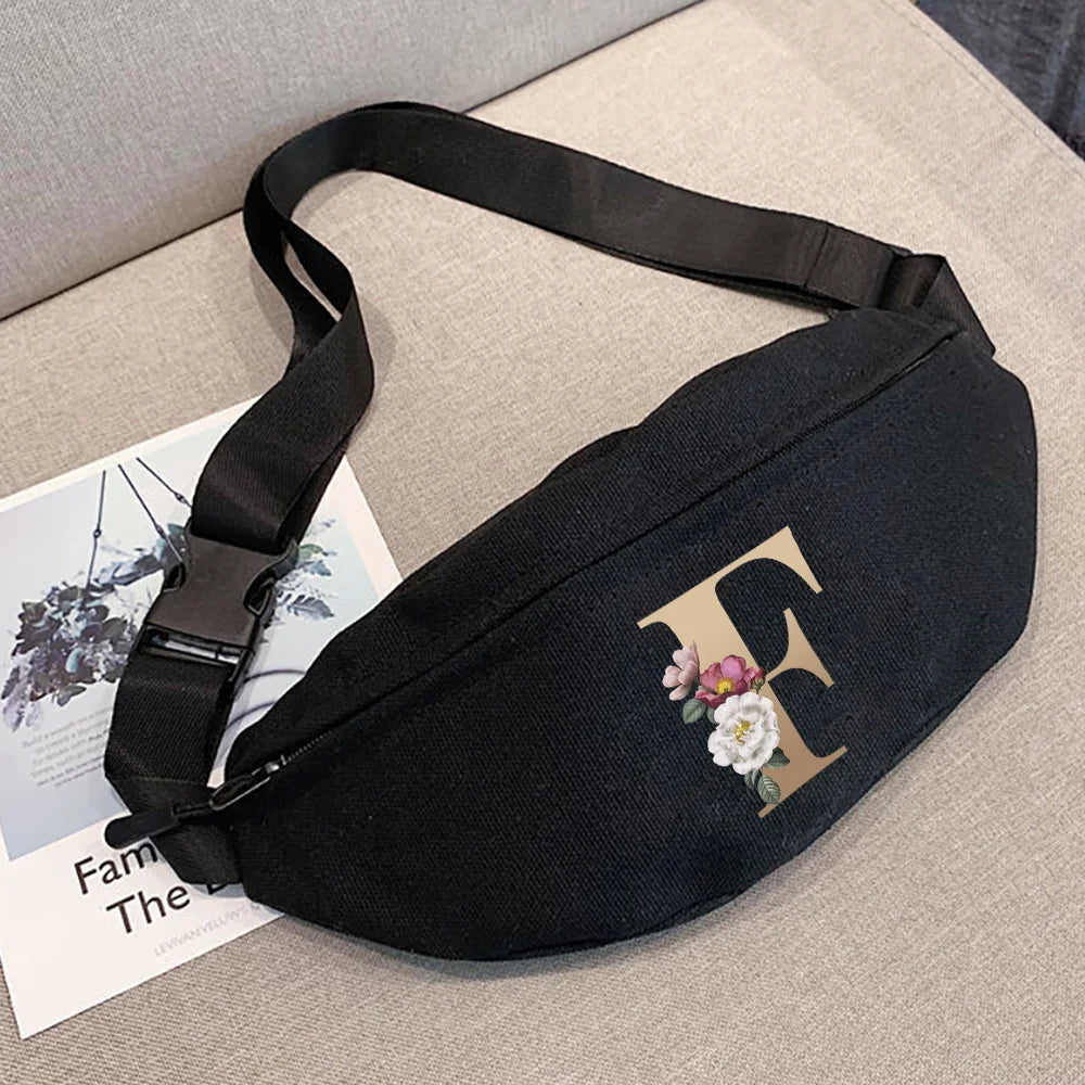 Canvas Crossbody Bag Outdoor Sports Chest Pack Women Men Messenger Bag