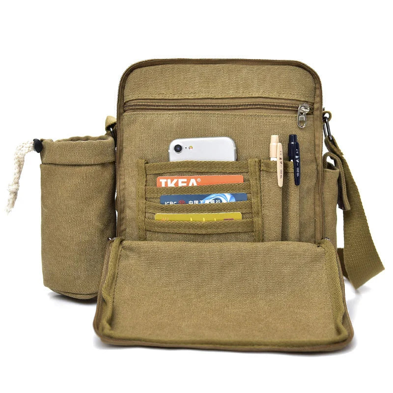 Men Travel Outdoor Shoulder Crossbody Leisure Package Casual Schoolbag Messenger