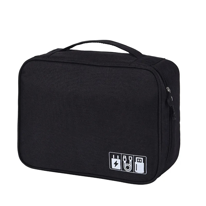 Men Travel Cable Storage Digital Bag Gadget Organizer Waterproof Pouch