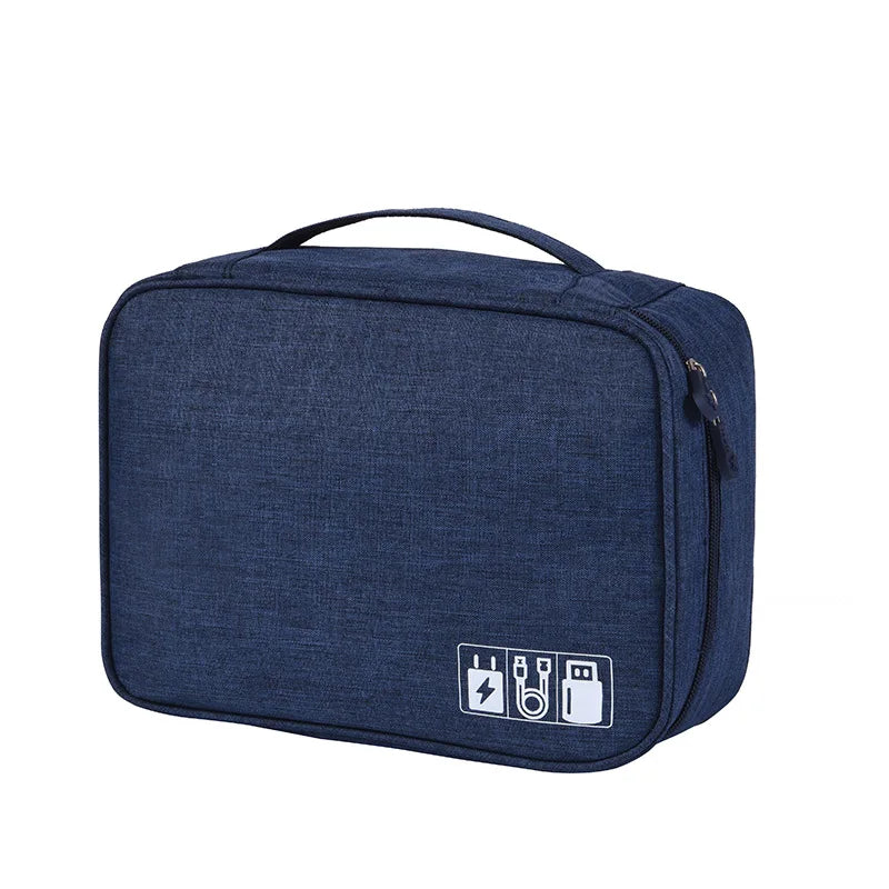 Men Travel Cable Storage Digital Bag Gadget Organizer Waterproof Pouch