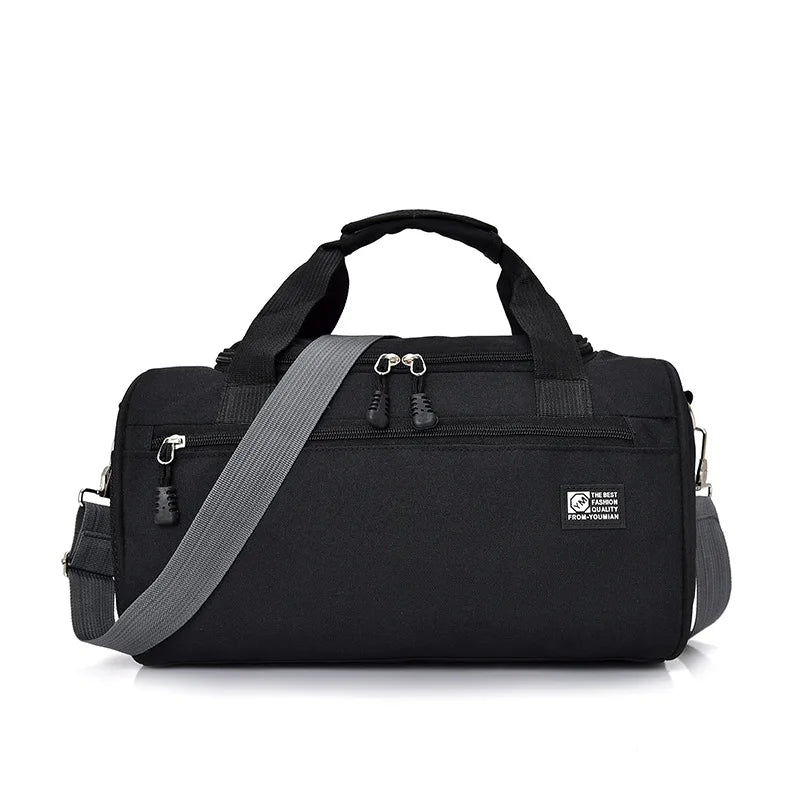 Men Travel Sport Bags Light Luggage Business Cylinder Handbag Women