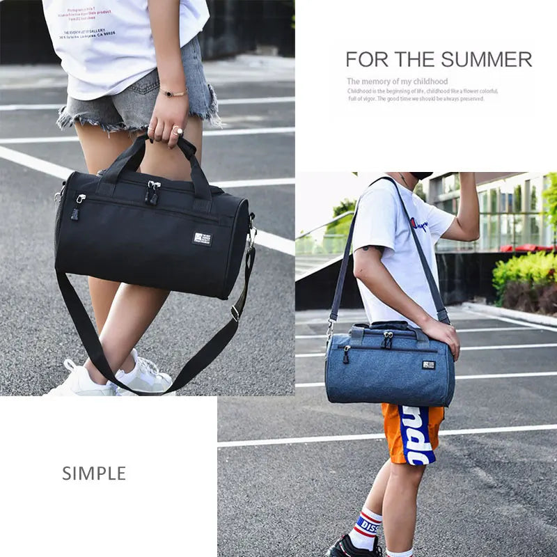 Men Women Travel Sport Bags Light Luggage Business Handbag