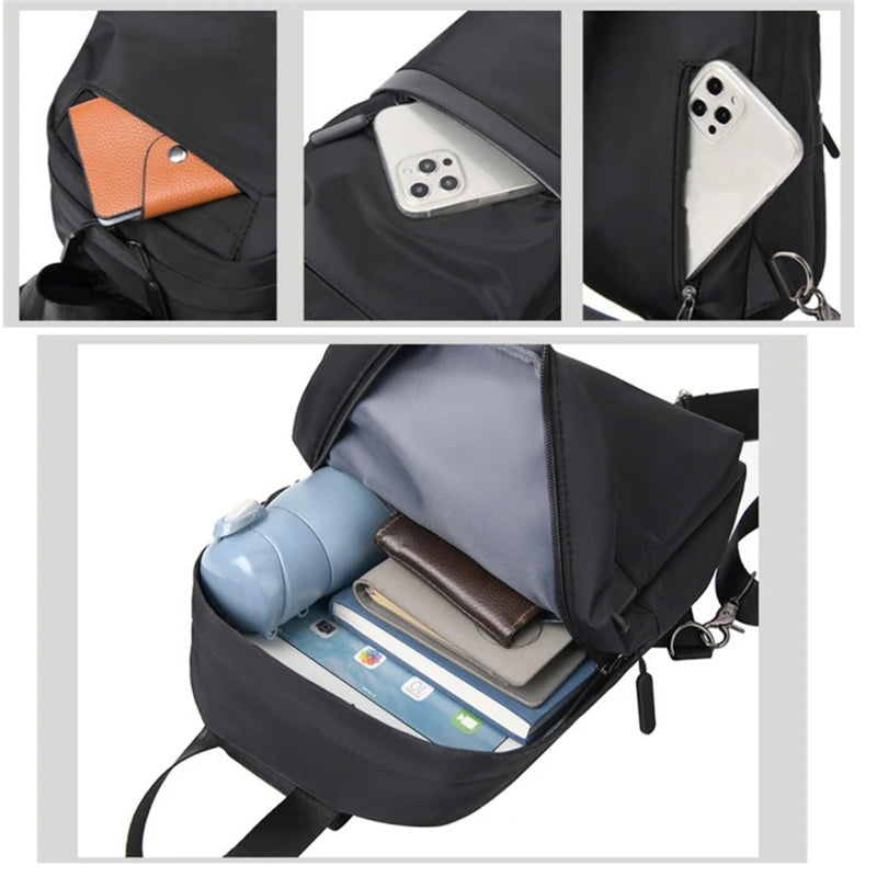 Men Ultralight Backpack Soft Polyester School Laptop Waterproof Travel Shopping
