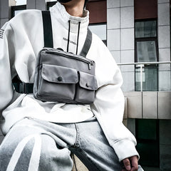 Men Waist Bag Hip-hop Chest Rig Bag For Men Tactical Vest Pack