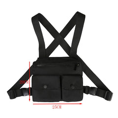 Men Waist Bag Hip-hop Chest Rig Bag For Men Tactical Vest Pack