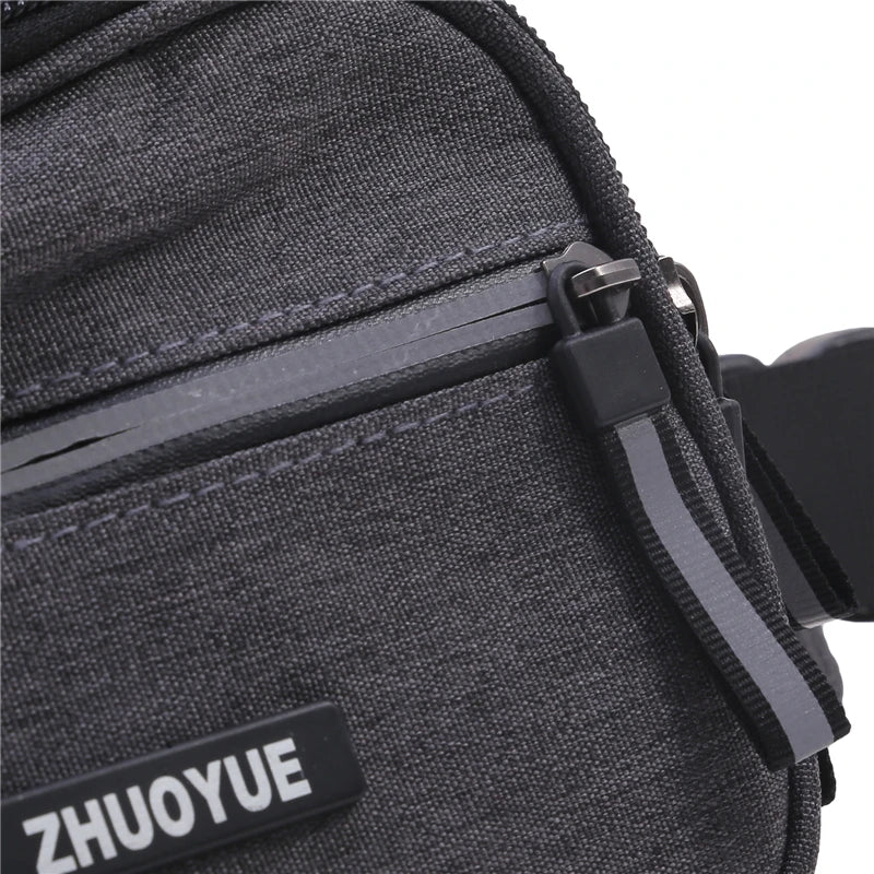 Men Waist Bag Pack Casual Functional Belt Bag Large Belt Pouch Phone Money