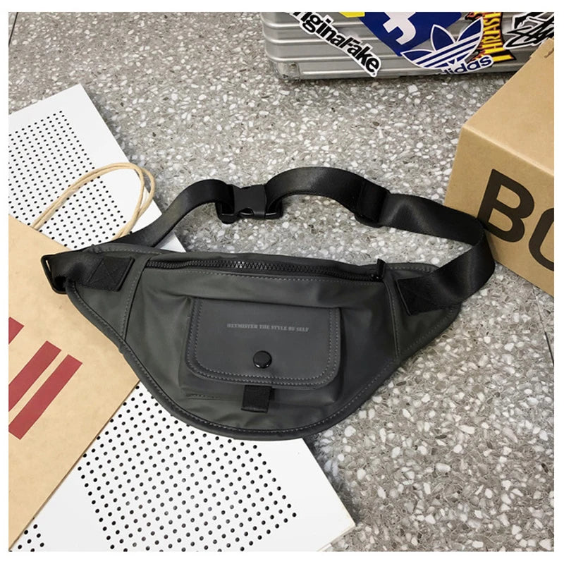 Men Waist Bag Pack Functional Money Phone Belt Bag