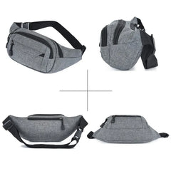 Men Waist Bag Pack Large Phone Belt Bag Pouch
