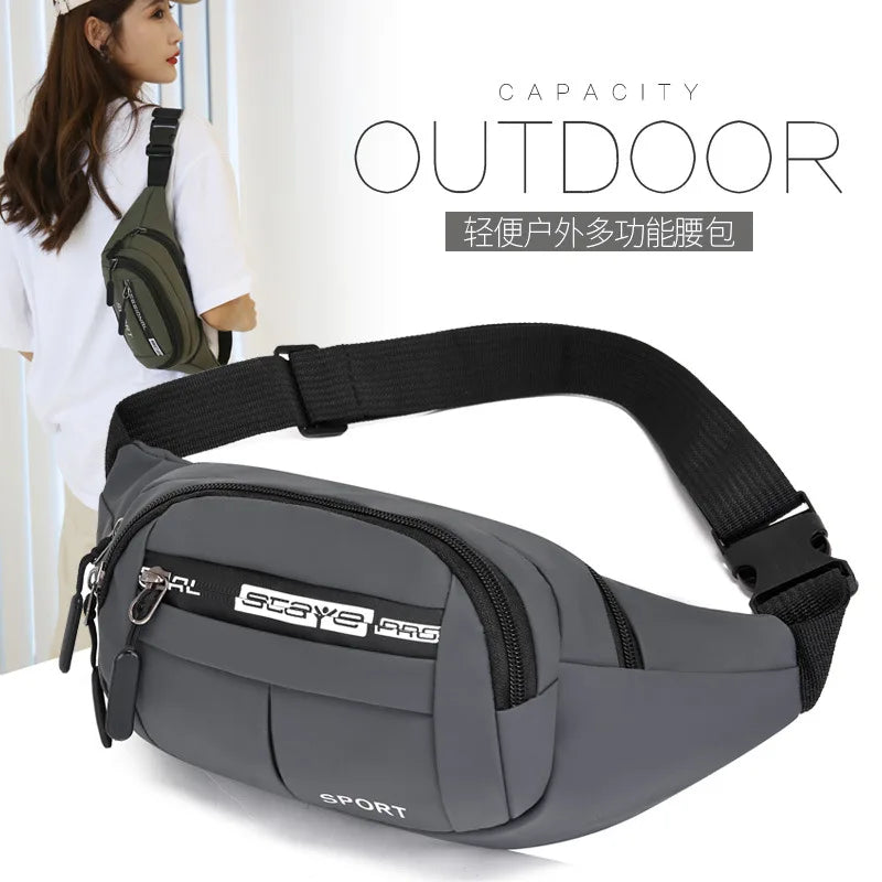 Waist Bag Pack Men's Wallet Purse Phone Belt Bag Pouch Canvas Travel Bag