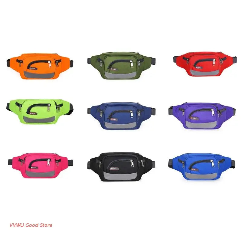 Men Waist Bag Pack Large Phone Belt Bags Pouch Women Nylon