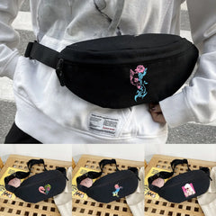 Unisex Canvas Waist Bag Phone Pouch Fanny Pack Hip Pockets