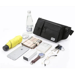 Men Waist Bag Pack Purse Casual Phone Belt Bag Pouch Women Oxford