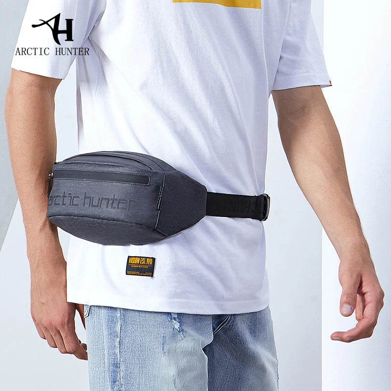 Canvas Waist Bag Travel Pack Phone Pouch Men Women Casual Crossbody Hip Bag