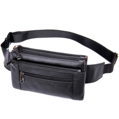 Men Waist Bag Pack Travel Purse Casual Leather Belt Bags Hip Bags