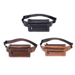 Men Waist Bag Pack Travel Purse Casual Men's Leather Belt Bags heuptas