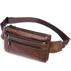 Men Waist Bag Pack Travel Purse Casual Leather Belt Bags Hip Bags