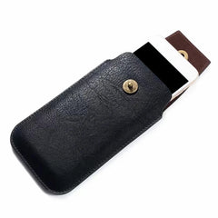 Men Waist Bag Phone Bags Pu Leather Fanny Classic Texture Creative Delicate