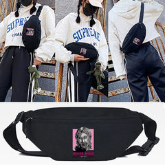 David Print Chest Pack Travel Phone Belt Bag for Men Women