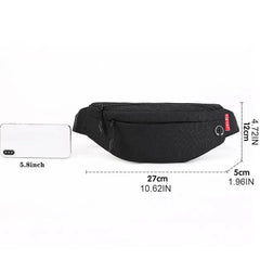 Men Waist Fanny Pack Belt Shoulder Bag Travel Hip Bum Crossbody Purse