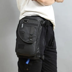 Men Waterproof Waist Pack Leg Bag Drop Messenger Shoulder Travel Motorcycle