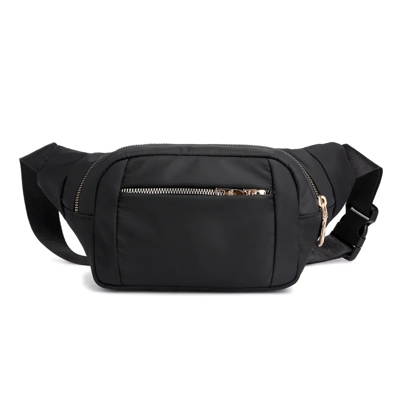 Nylon Waist Pack for Men Women Unisex Travel Phone Bag Pouch