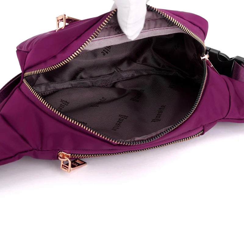 Nylon Waist Pack for Men Women Unisex Travel Phone Bag Pouch