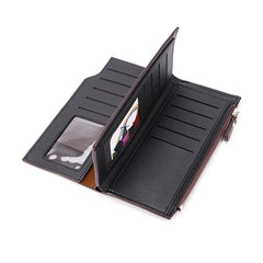 Personalized Men's PU Leather Wallet with Laser Engraved Name