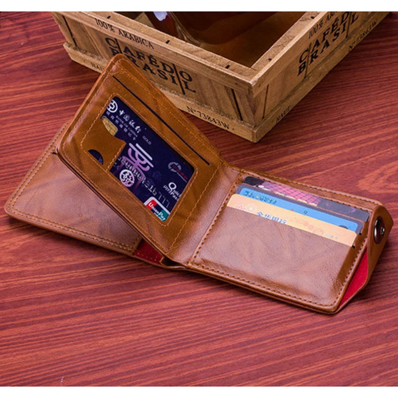 Men Wallet Male Purse Short For Portomonee Walet Partmone Kashelek