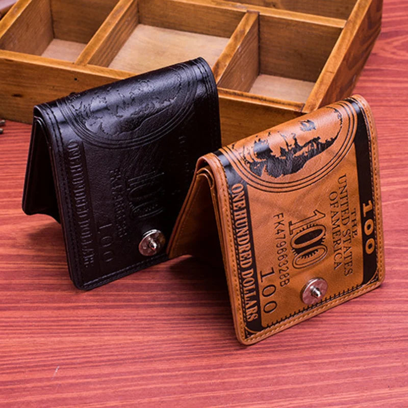 Men Wallet Male Purse Short For Portomonee Walet Partmone Kashelek