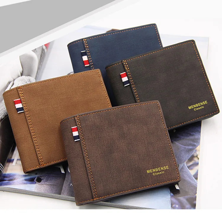 Men Wallet Multi-compartment Small Money Purse for Traveling